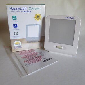 VERILUX HAPPYLIGHT COMPACT ENERGY MOOD WINTER BLUES LAMP UV FREE (USED ONCE)
